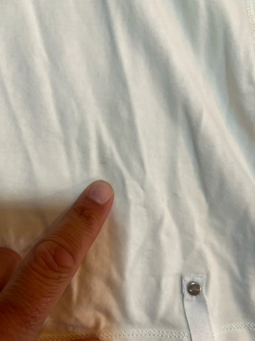 Long Sleeve White Ralph Lauren Top with Zip size medium - Picture 3 of 7